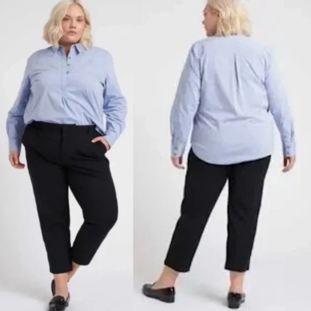 NWT $148 Universal Standard Cigarette Skinny Work Pants Black Size Medium